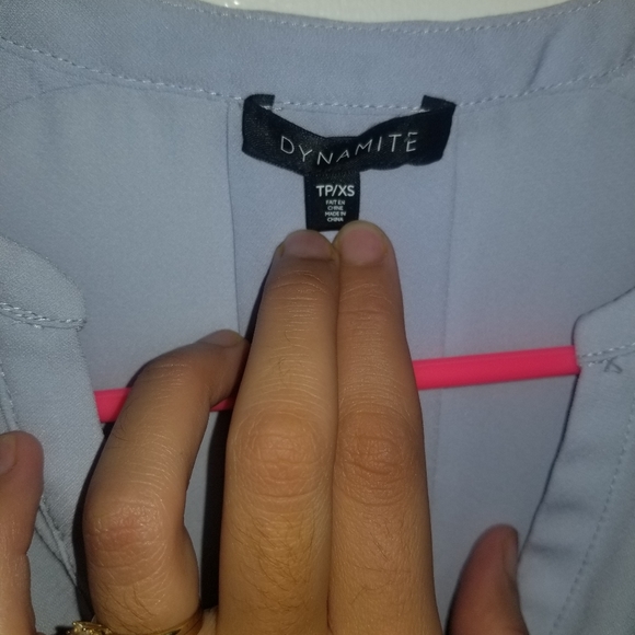 DynamiteTop blue chic . Brand dynamite . Size : XS - Picture 2 of 4